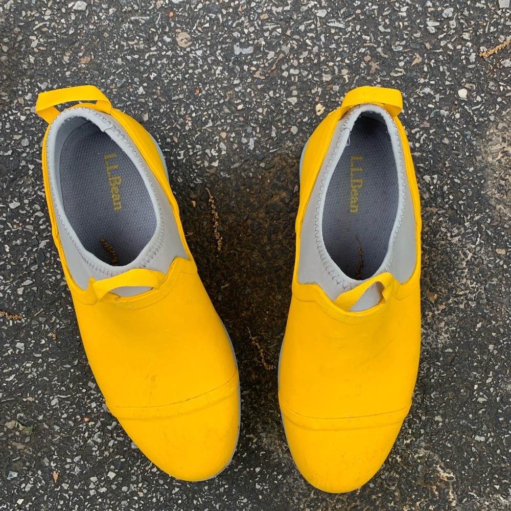 L.L. Bean Yellow Slip-On Mules
